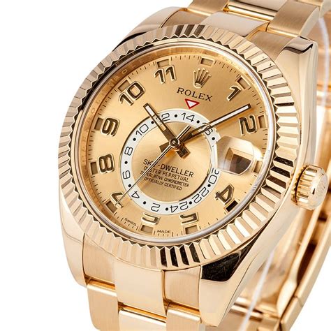 rolex sky dweller yellow gold price